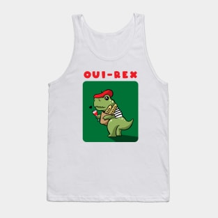 French Dinosaur (Oui Rex) Tank Top